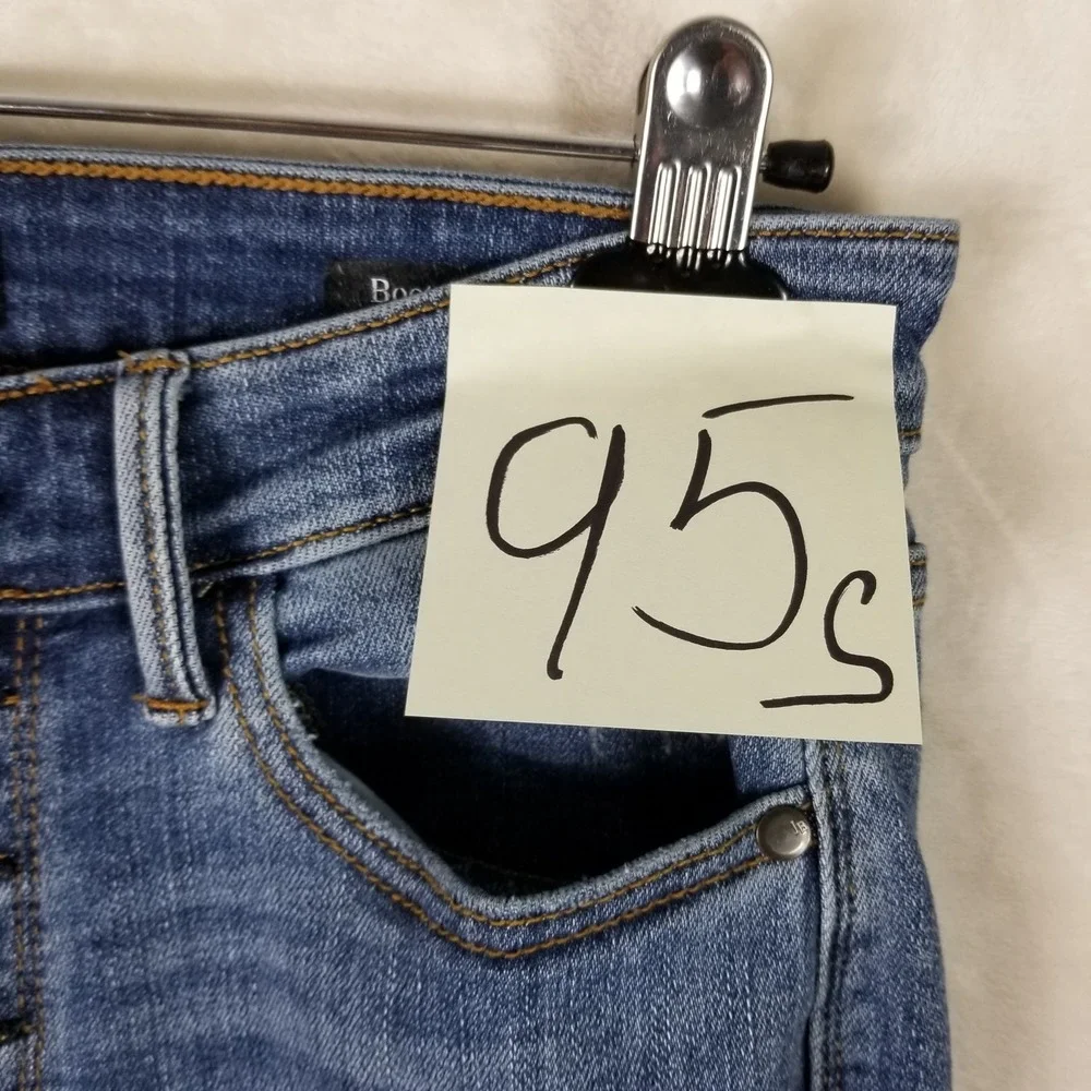 Judy Blue Bootcut Jeans Womens 5/27 Blue High Rise Button Fly JB82551MD